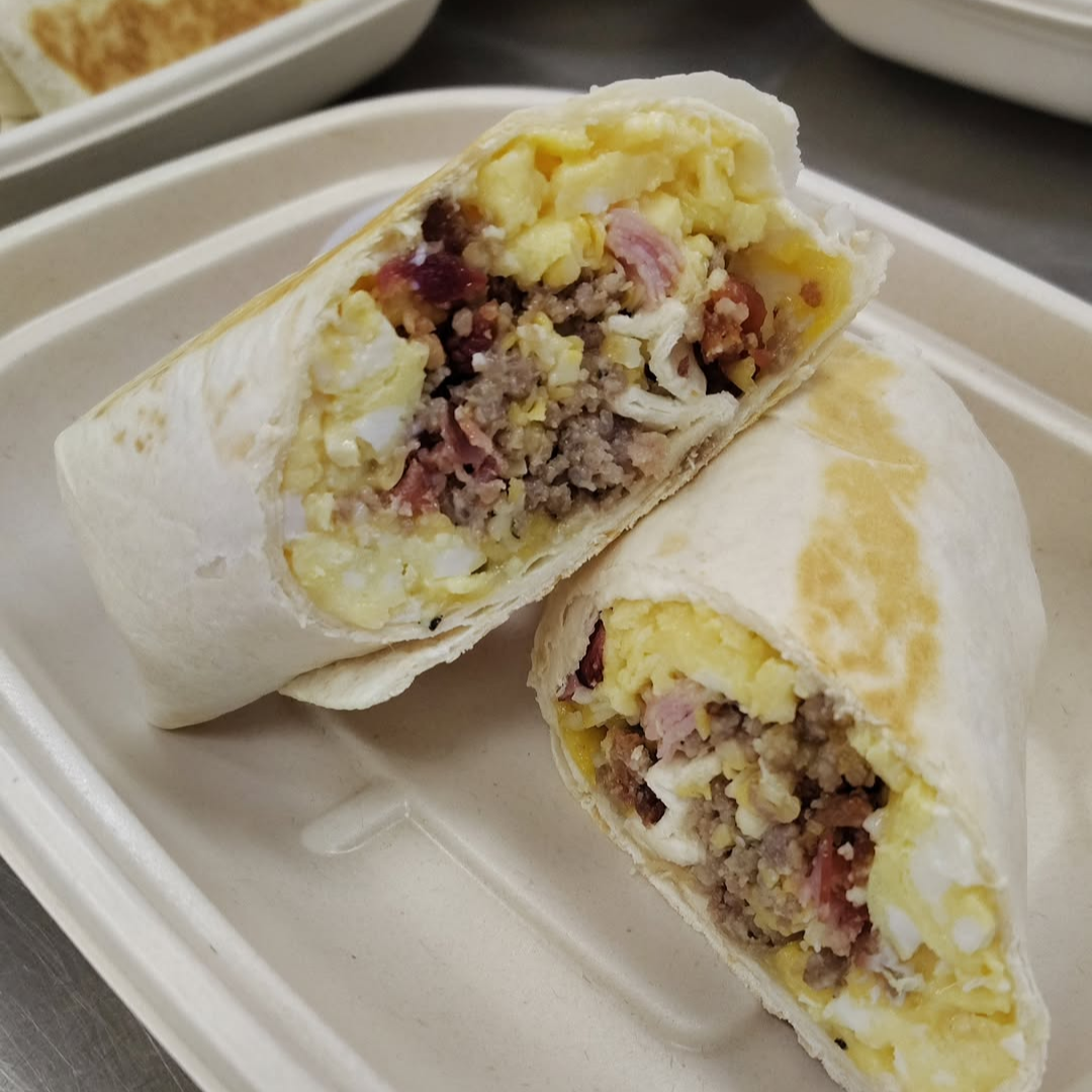 Meat Lovers Burrito (vegetarian & low carb option available)